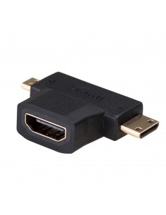 Adapter Akyga AK-AD-23 HDMI/F - miniHDMI/M - microHDMI/M