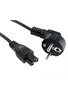 Kabel zasilający Akyga AK-NB-01A CEE 7/7 - IEC C5 do notebooka (koniczynka) 250V/50Hz 2,5A 1,5m czarny