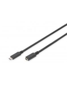 Kabel DIGITUS USB 2.0 HighSpeed Typ USB C/USB C M/Ż PD, czarny, 1,5m