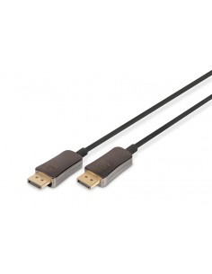 Kabel DIGITUS połączeniowy hybrydowy AOC DisplayPort 1.4 8K60Hz UHD DP/DP M/M czarny 15m
