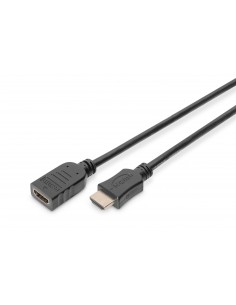 Przedłużacz HDMI DIGITUS AK-330201-050-S Ethernet 1.4 Gold 5m czarny