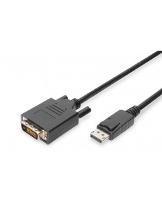 Kabel adapter DIGITUS DisplayPort z zatrzaskiem 1080p 60Hz FHD Typ DP/DVI-D (24+1) M/M 5m