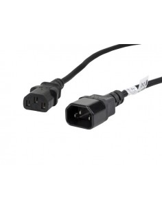 Przedłużacz kabla zasilającego Lanberg IEC 320 C13 - C14 1,8m VDE czarny