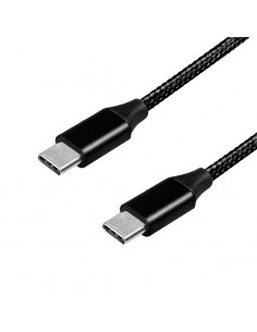 Kabel USB 2.0 LogiLink CU0154 USB-C - USB-C, M/M, czarny, 1m