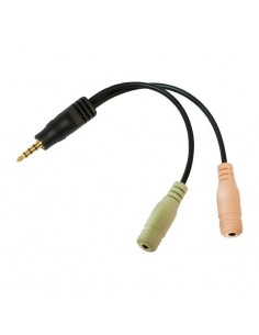 Adapter audio stereo LogiLink CA0021 3,5mm jack (M)  2x 3,5mm jack (F)