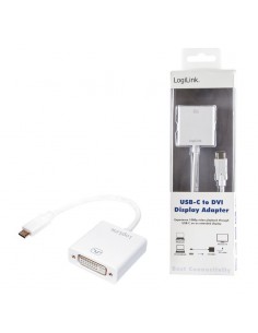 Adapter LogiLink UA0245A USB-C 3.1 - DVI 0,14m