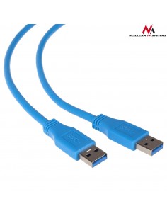 Kabel USB 3.0 Maclean MCTV-582 USB 3.0 A (M) - USB 3.0 A (M), niebieski 1,8m