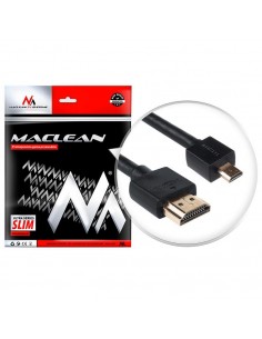 Kabel HDMI A-D Maclean MCTV-722 HDMI 1.4 (M) - microHDMI 1.4 (M) ULTRA SLIM, czarny 2m