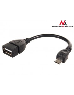 Kabel adapter Maclean MCTV-696 USB 2.0  (F) - MicroUSB typu B (M) 