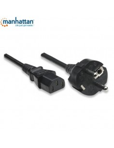 Kabel zasilający Manhattan PC 3m, czarny