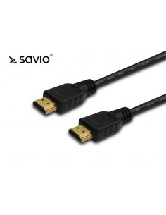 Kabel HDMI v1.4 Savio CL-121 1,8m, czarny, złote końcówki