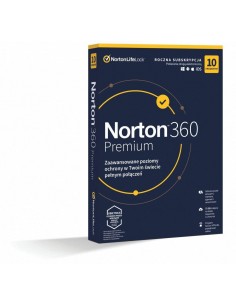 Oprogramowanie NORTON 360 Premium 75GB PL 1 użytkownik, 10 urządzeń, 1 rok