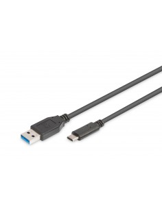 Kabel USB 3.0 DIGITUS SuperSpeed Typ USB A/USB C M/M czarny 1m