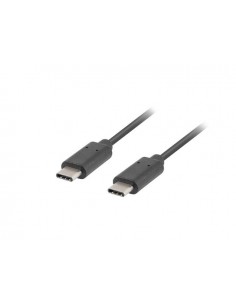 Kabel USB 2.0 Lanberg Type-C M/M 1m czarny