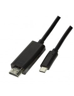 Kabel adapter LogiLink UA0329 USB-C - HDMI 2.0, czarny 1,8m