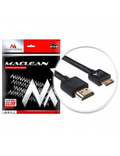 Kabel HDMI A-C Maclean MCTV-712 HDMI 1.4 (M) - miniHDMI 1.4 (M) ULTRA SLIM, czarny 2m