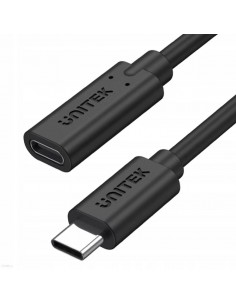 Kabel USB-C Unitek C14086BK-1.5M Przedłużacz, 10Gbps, 4K, PD 100W, M/F, 1,5m