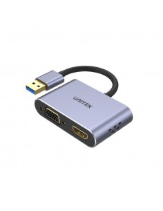 Kabel adapter Unitek V1304A USB-A - HDMI, VGA, fullHD
