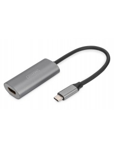 Kabel adapter graficzny DIGITUS USB Typ C na HDMI 8K 30Hz aluminiowy 0,2m