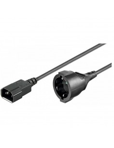 Kabel zasilający / adapter Manhattan C14/Schuko F 1,5m czarny