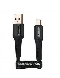 Kabel Somostel SMS-BW06 micro USB 3.6A Quick Charger QC 3.0 1m Powerline czarny