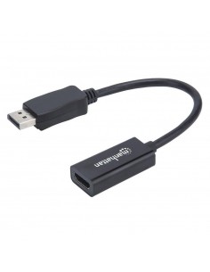 Kabel adapter Manhattan DisplayPort / HDMI M/F FullHD 1080p 0,15m