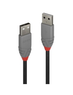 Kabel USB 2.0 LINDY Type A Cable, Anthra Line 3m Black
