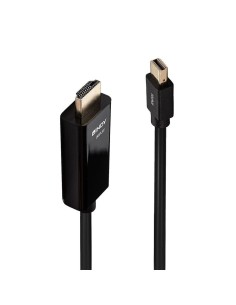 Kabel adapter LINDY Mini DisplayPort - HDMI 10.2G 2m czarny 4K UHD 30Hz