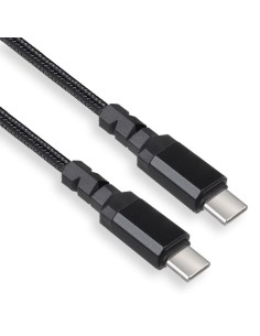 Kabel 2 x USB-C 15W Maclean MCE494 wspierający QC 3.0 przesył danych 3A czarny dł. 2m