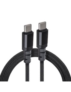 Kabel 2 x USB-C 100W Maclean MCE491 wspierający PD przesył danych do 10Gbps 5A czarny dł. 1m