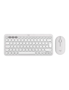Zestaw bezprzewodowy klawiatura + mysz Logitech Pebble 2 Combo biały