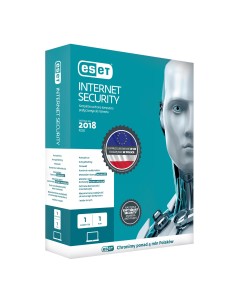 Oprogramowanie ESET Internet Security dla 1 komputera, 12 m-cy, BOX