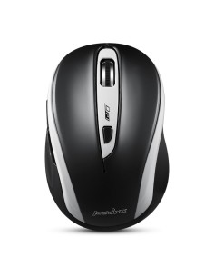 Mysz bezprzewodowa Perixx PERIMICE-721 optyczna 1600dpi 2.4 GHz, czarno-biała, silent, cicha, bezklikowa