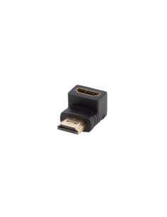 Adapter Lanberg HDMI(M) - HDMI(F) 4K kątowy dół czarny