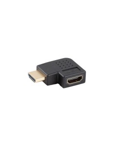 Adapter Lanberg HDMI(M) - HDMI(F) 4K kątowy lewo czarny