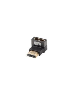Adapter Lanberg HDMI(F)-HDMI(F) 8K kątowy dół aluminimum srebrny